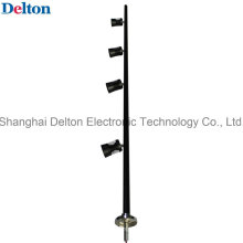 4 luz-cabeça flexível preto LED gabinete spot luz (dt-zbd-001)